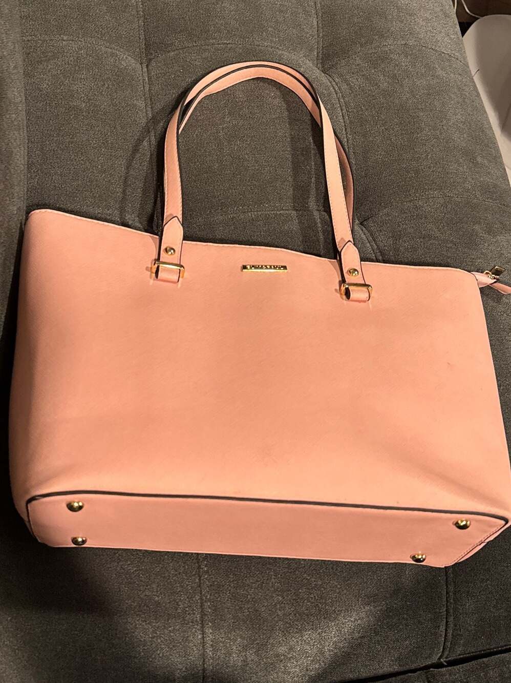 Elim & Paul Pink Faux Leather Tote Bag